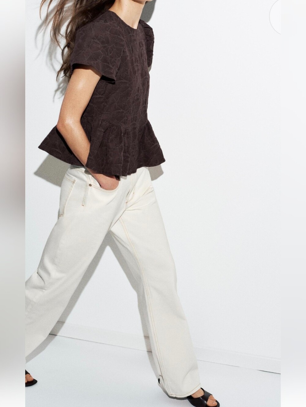 Zara BALLOON PEPLUM TOP(S)